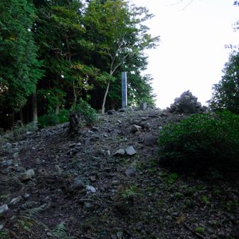 山頂が見えてきました。