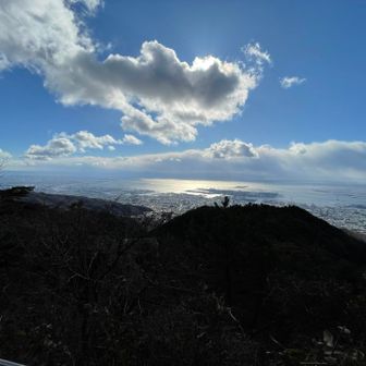 六甲ケーブル山上駅からスタートです
寒いですが天気はよい
空気も澄んでます
ケーブルは運休中で代替バスで上がりました