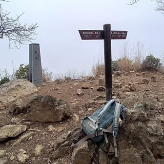 大岳山の山頂
ケーブル下車からジャスト3時間0分！
