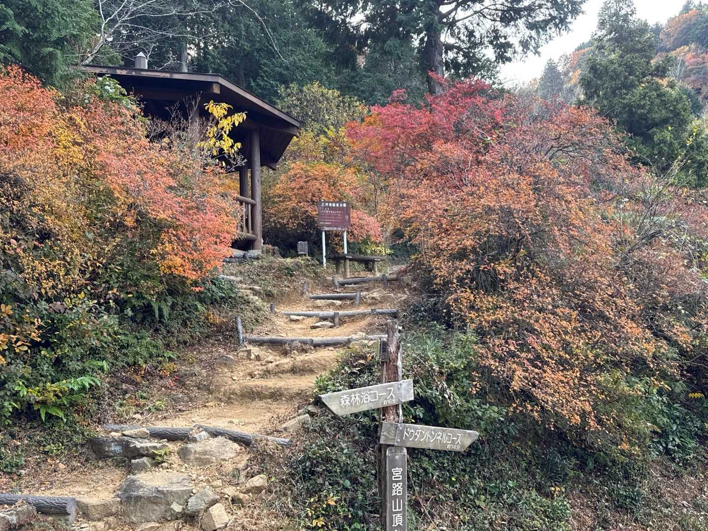 内山コース登山口-宮路山 往復コースの写真