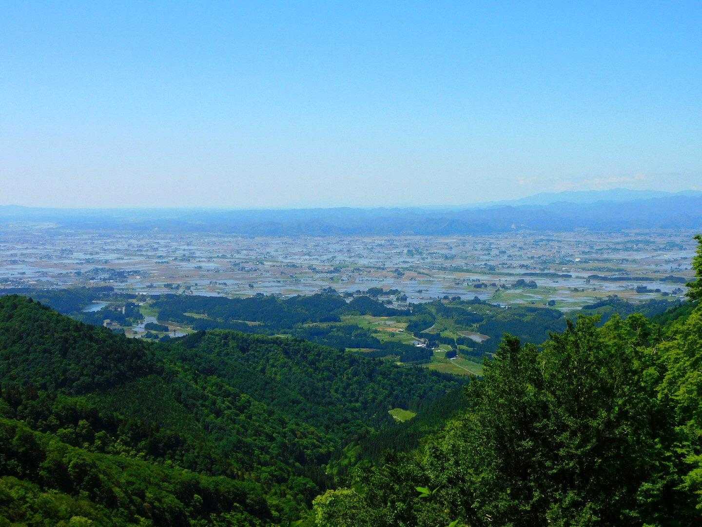男鹿半島も見えていたが写真では分からない