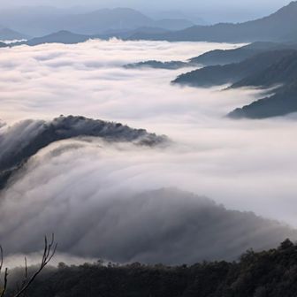 写真じゃ伝わらないけどその名の通り雲が滝のように