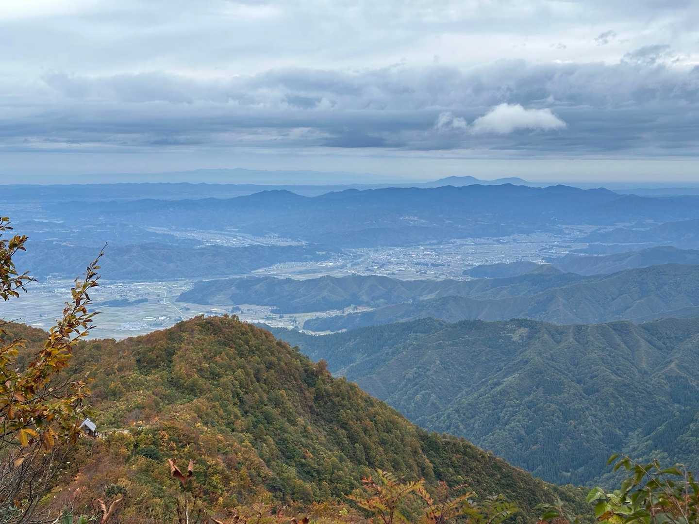 角田、弥彦、佐渡までよーく見えました