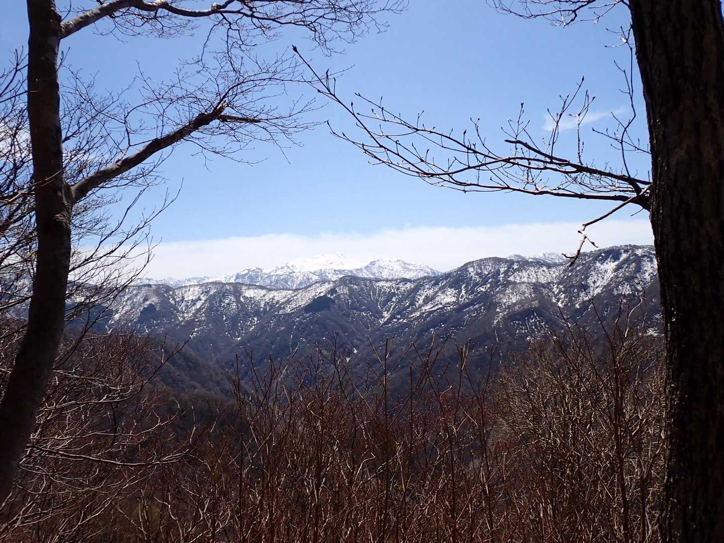 展望所から望む霊峰白山
