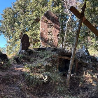 明星ヶ岳　御獄大神　アプリの位置と違います