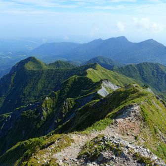 天狗ヶ峰山頂からユートピア方面