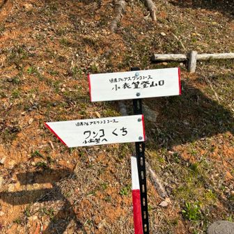 ワンココースの案内板