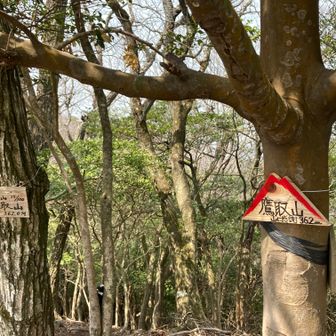 鷹取山山頂。ここからは南側に展望が開ける。ここで昼食休憩。