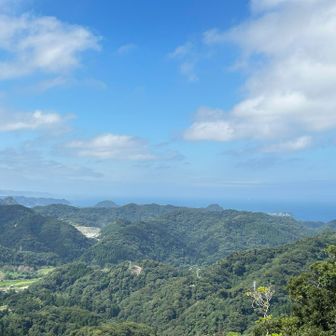 開けた場所からは海まで見える