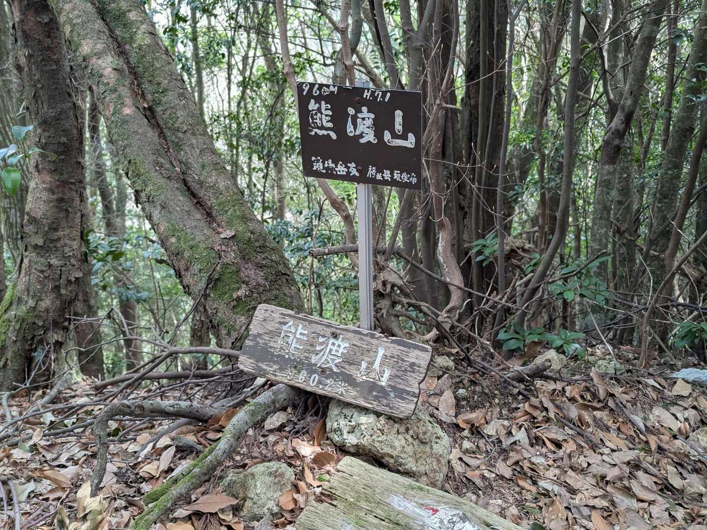 熊渡山(くまどやま)▲
変化のない景色にアップダウンの繰り返し
分かっていたけどキツかった😂