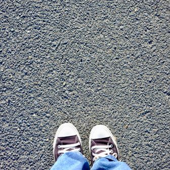 今日はスニーカー