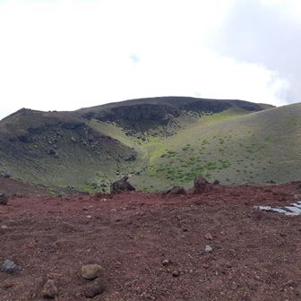 さて、お鉢巡りして下山