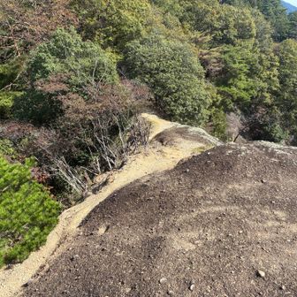 稚児落としのら上。道幅もあって距離も短いから落ち着いて。巻道より岩に乗った方が楽です。