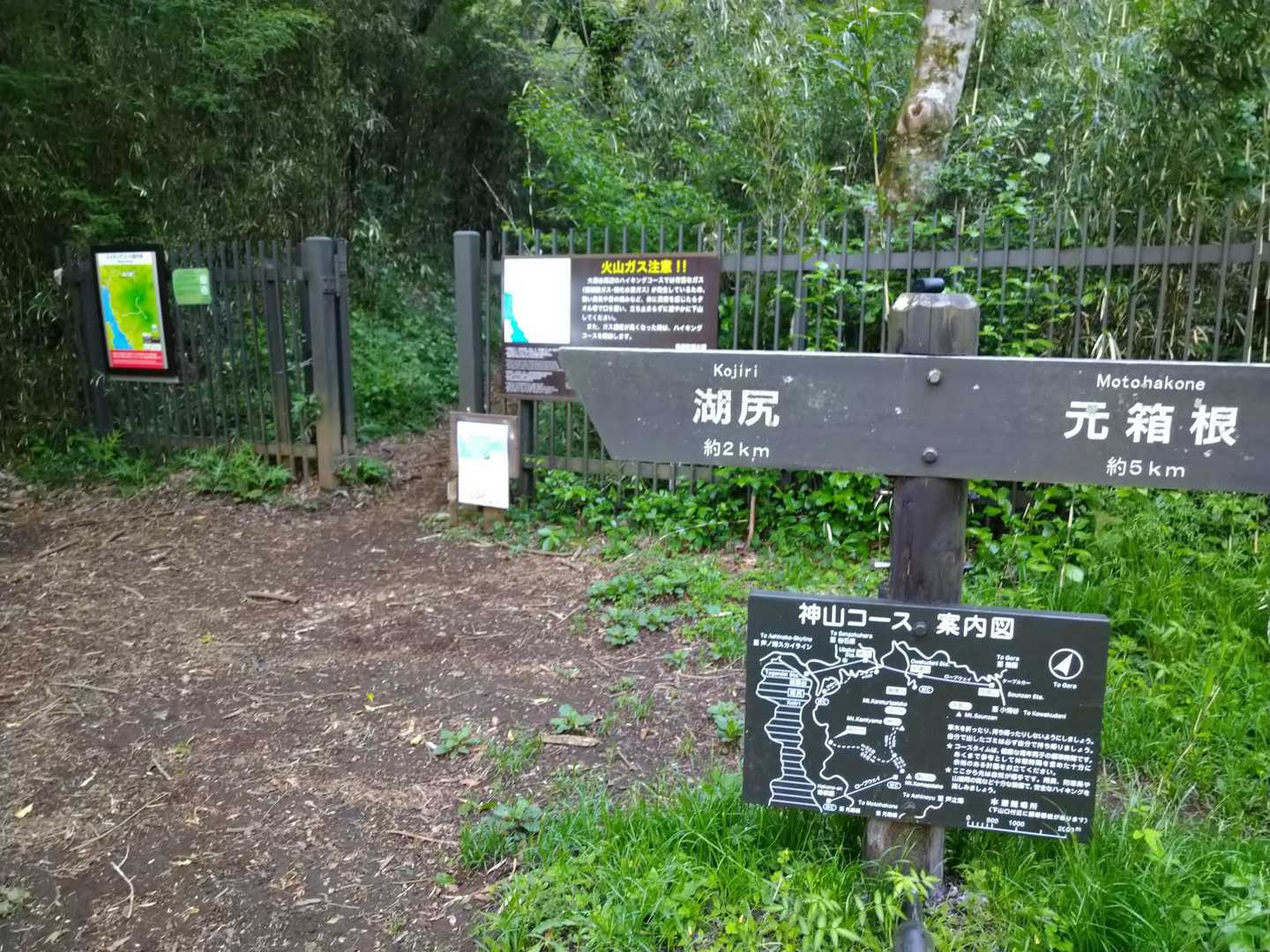 ここから登ります。