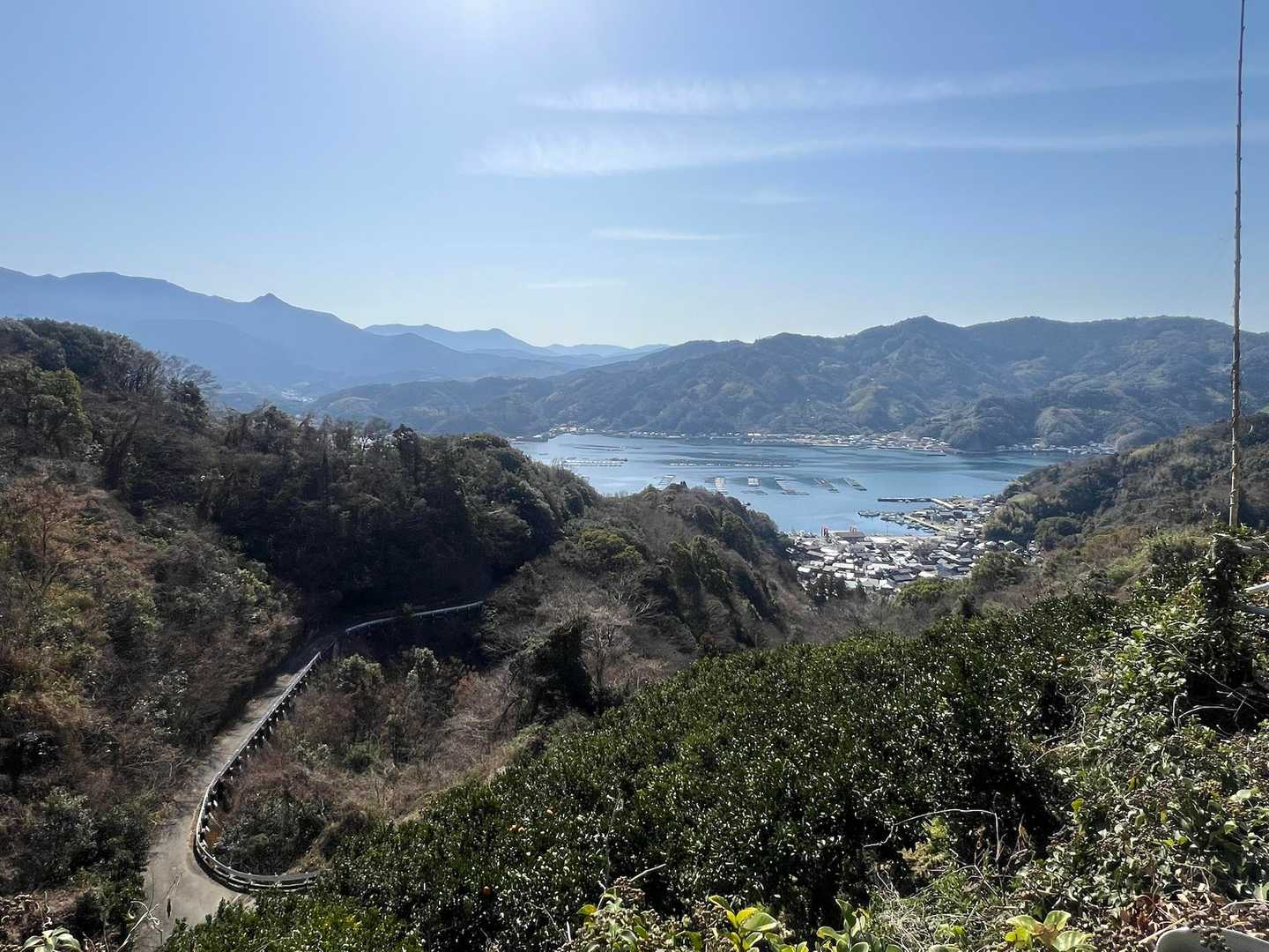 道が見えてる　帰路はぼ下り