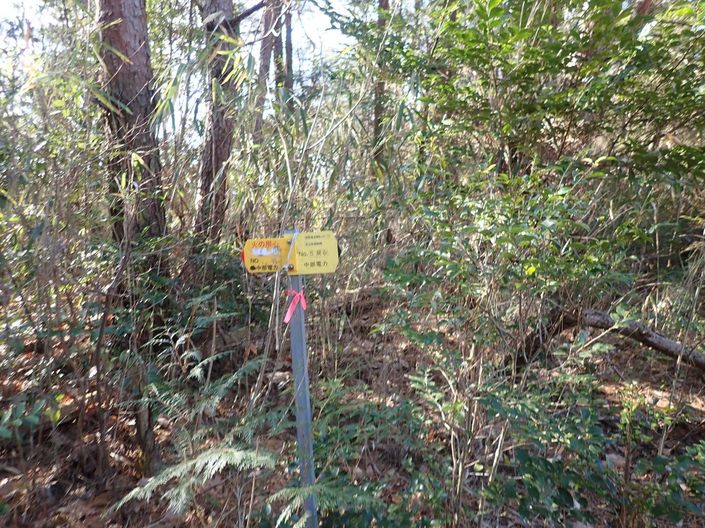 巡視路の標識