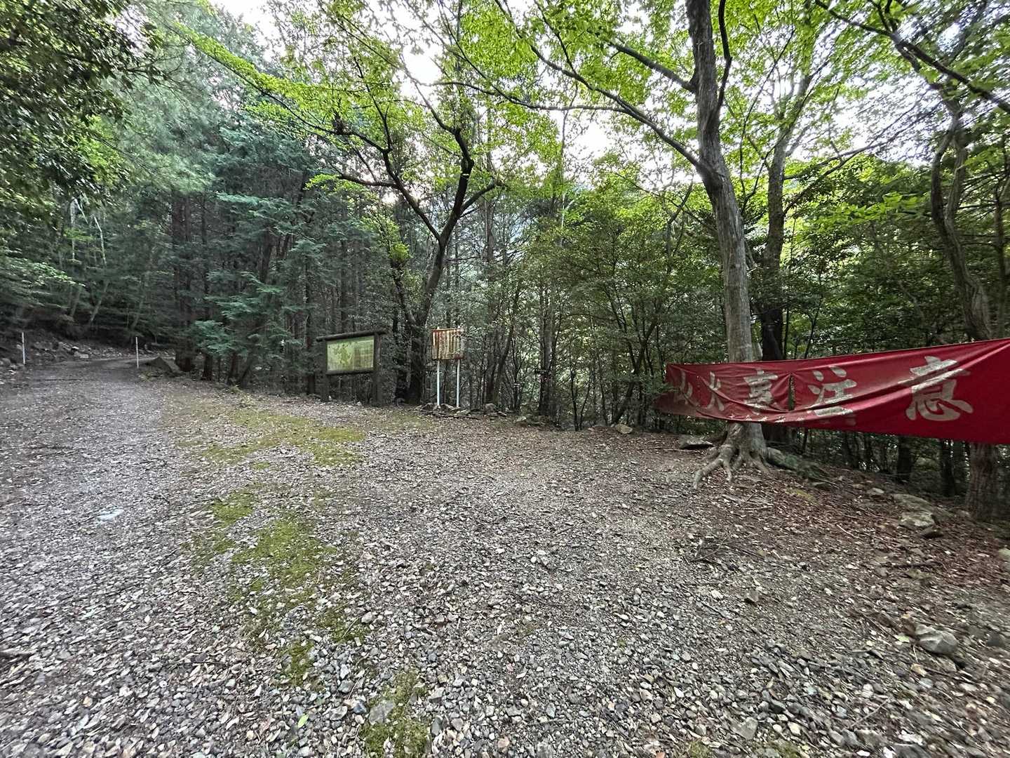スタートから50分ほどで三ツ尾コース登山口に到着。間違えて林道を進みかけてしれっと戻ってきたところ笑

ここで男女のベテランさん2人組と出会う。挨拶してお話しすると、同じ福岡からで宝満山の山小屋の管理をされてる方々だった。一旦先に行かせてもらうも、この先は抜きつ抜かれつおしゃべりしながら楽しく歩くことに🤭