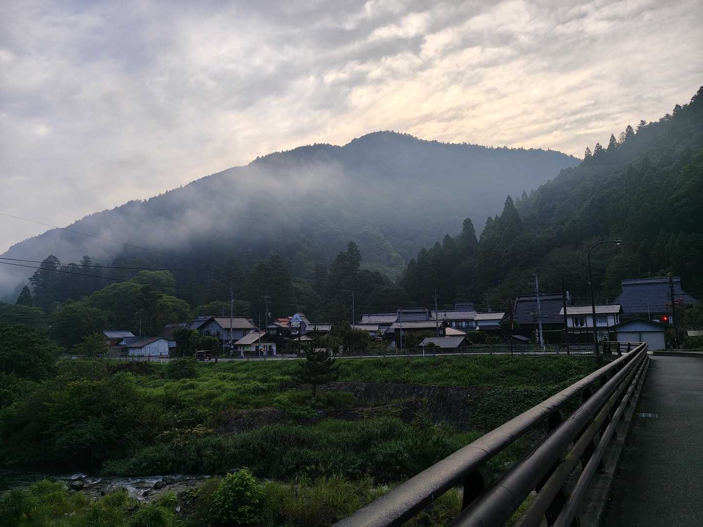 朝もや、良い雰囲気。😄