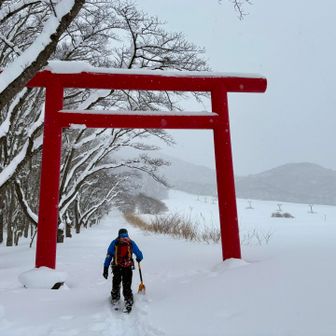 雪が降る中スタート💪ノートレース
