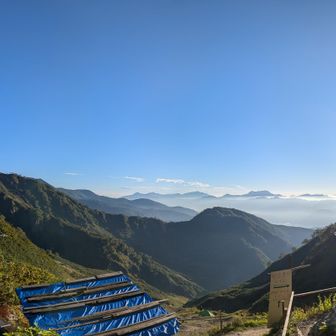 露天風呂で朝日を拝みました（写真はNGｗ）