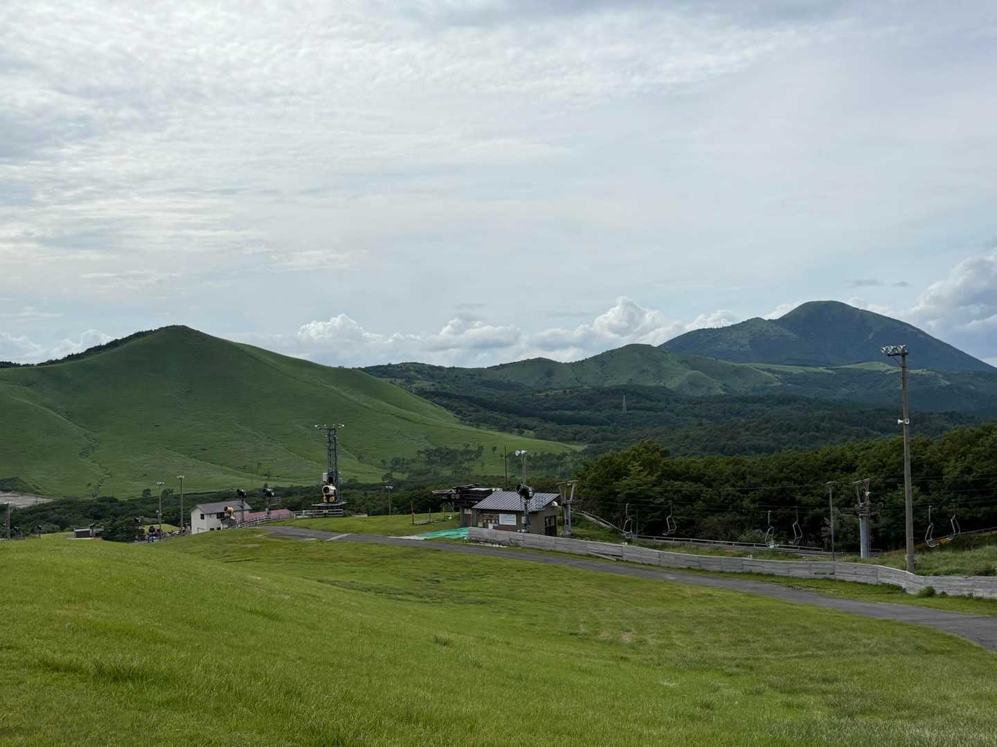九重森林公園スキー場登山口 往復コースの地図・登山ルート・登山口