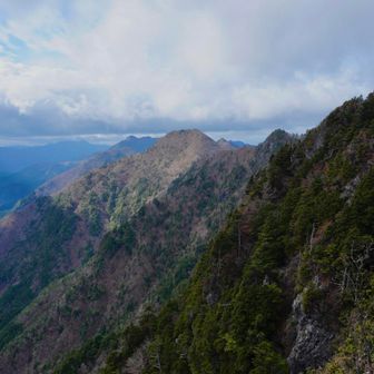 赤石山方面