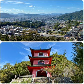 ・里見の岩から　✨
・多宝塔　🏯
　十分これだけで、今日来た価値がありますね🎶