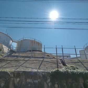 この辺りが１番近いかな🤔
(ピークは給水塔施設内で入れません)