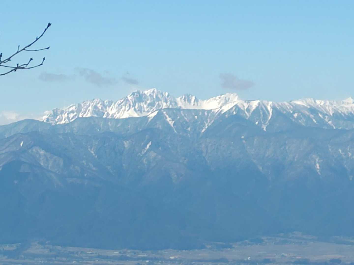 穂高連峰が見えてきた✨