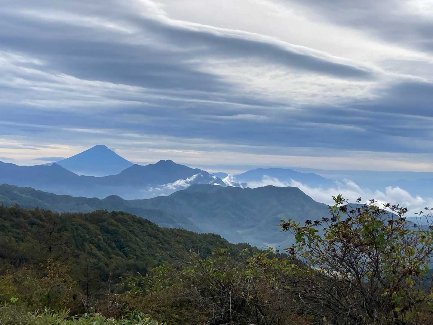 富士山見えました