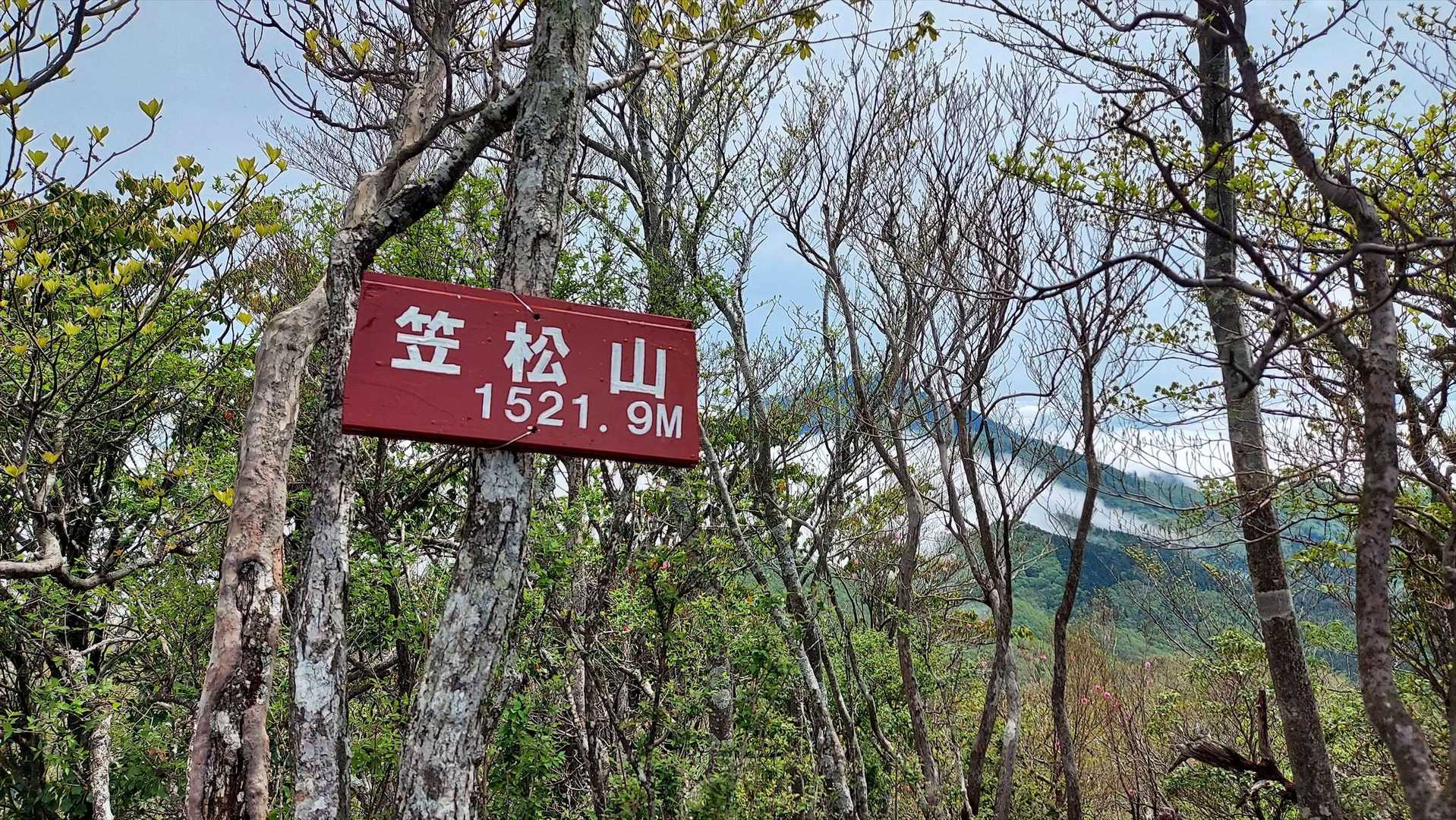 笠松山到着