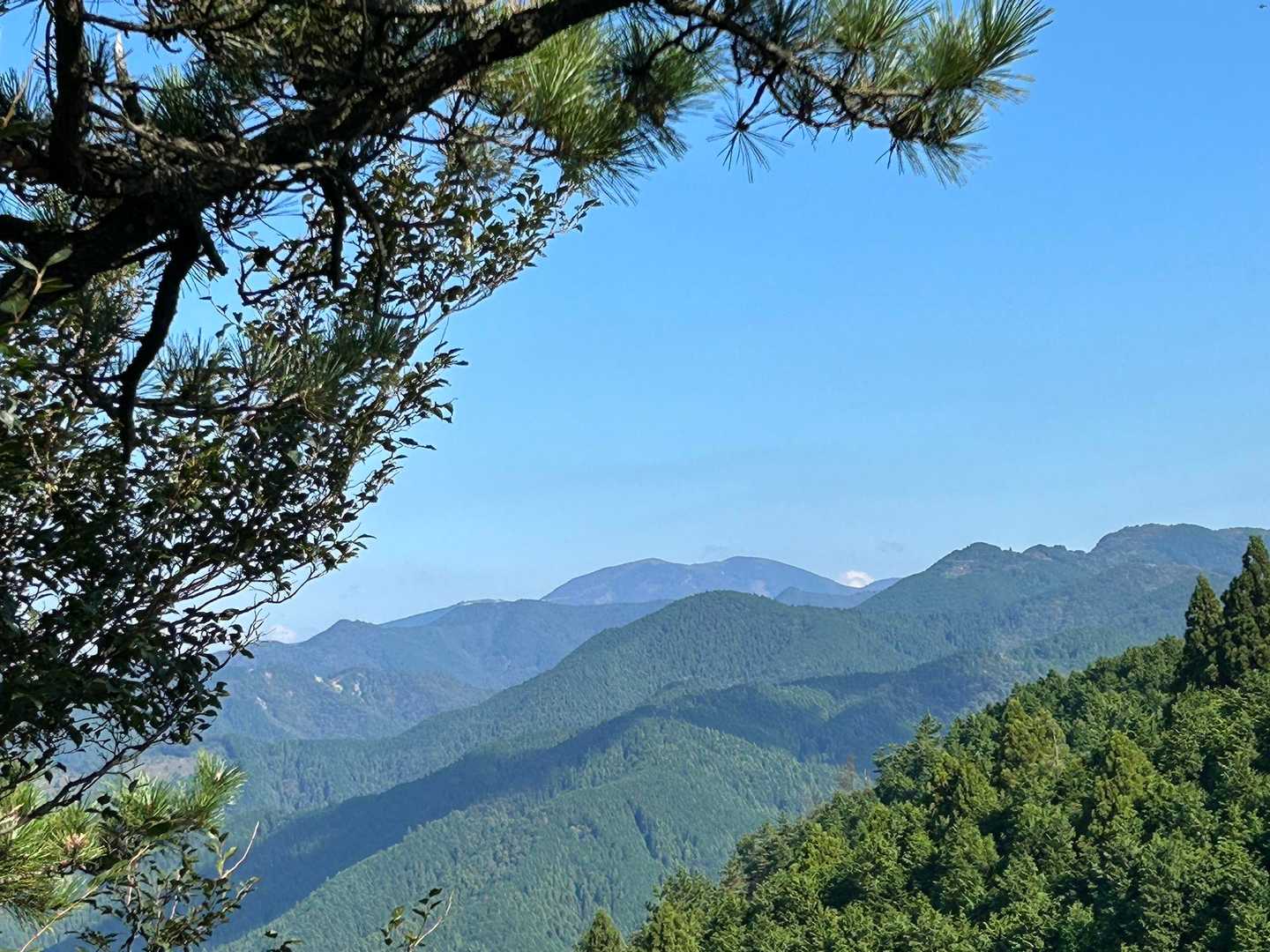 まず、先に見えるのは綿向山です！