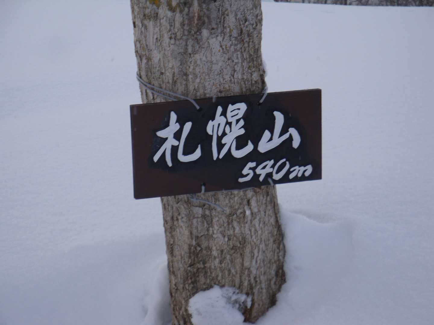 ゴウォール札幌山540ｍ♪
小さいけど手の込んだ立派な看板です