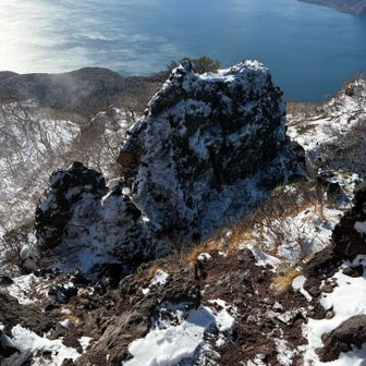 夫さんに登ってきてもらおうと思いましたが、私が寒さに耐えきれず即下山‼️