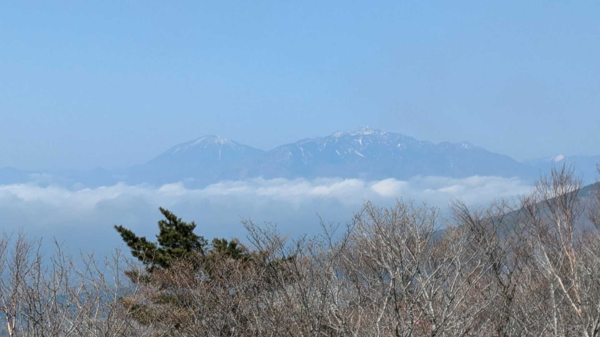 あれは男体山と女峰山かな