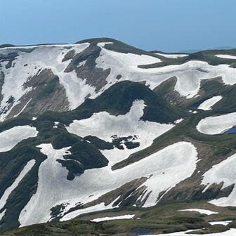 みんな大好き文殊岳から見た笙ヶ岳方面
