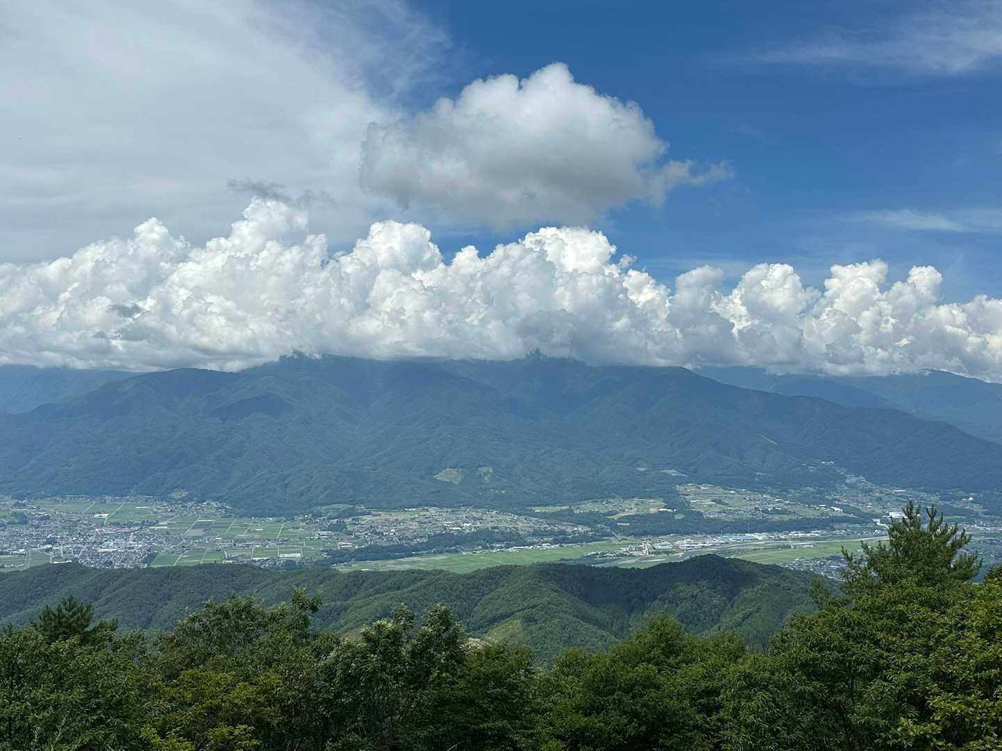 中央アルプスは雲の中☁️☁️☁️