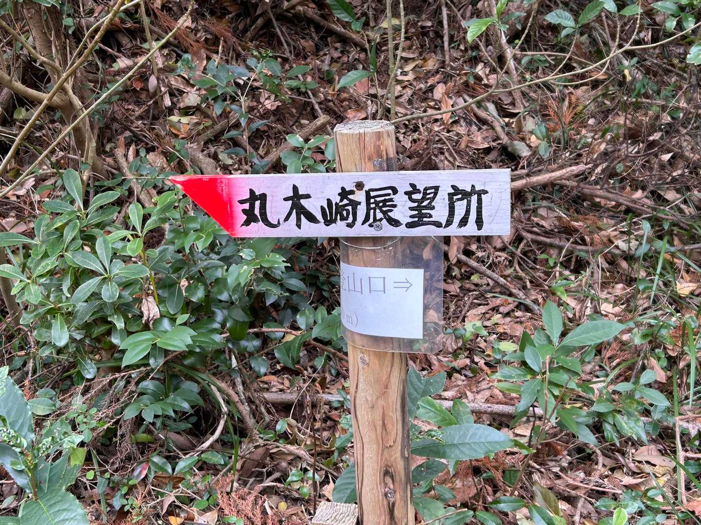 坊津アルプス草野岳登山口-草野岳-尊牛山-車岳-指揮所跡- 縦走コースの写真