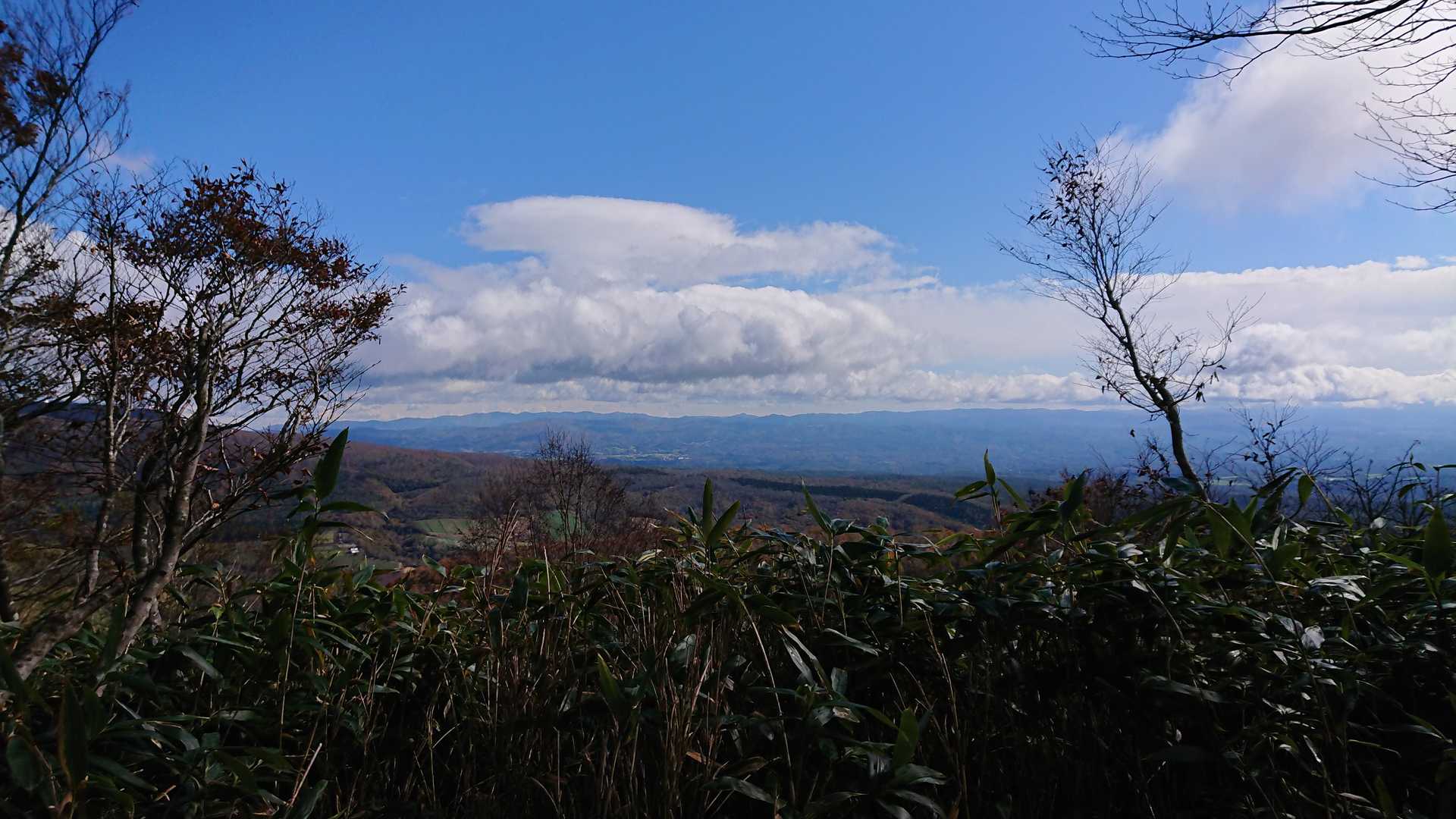 雲が多いですが見晴らしはgood