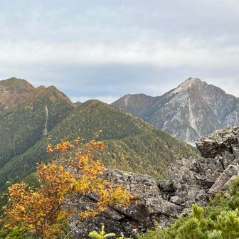 甲斐駒とアサヨ峰