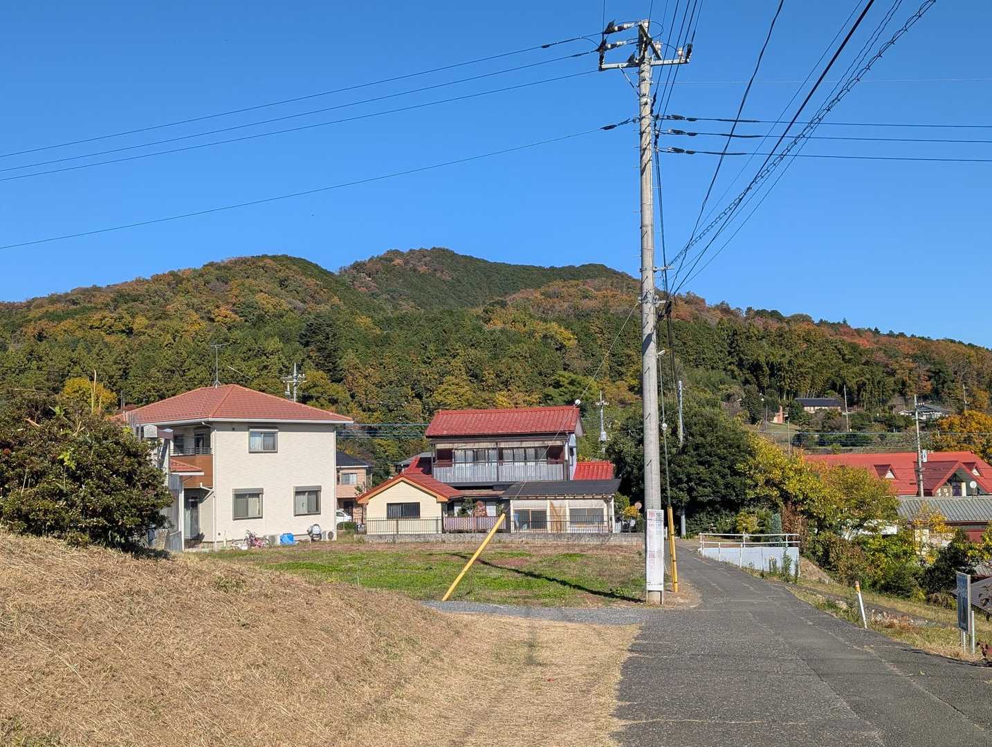 あれが日和田山かな〜🙄