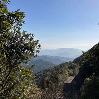 少し開けた箇所から景色を楽しみ、作礼山に向かいます。