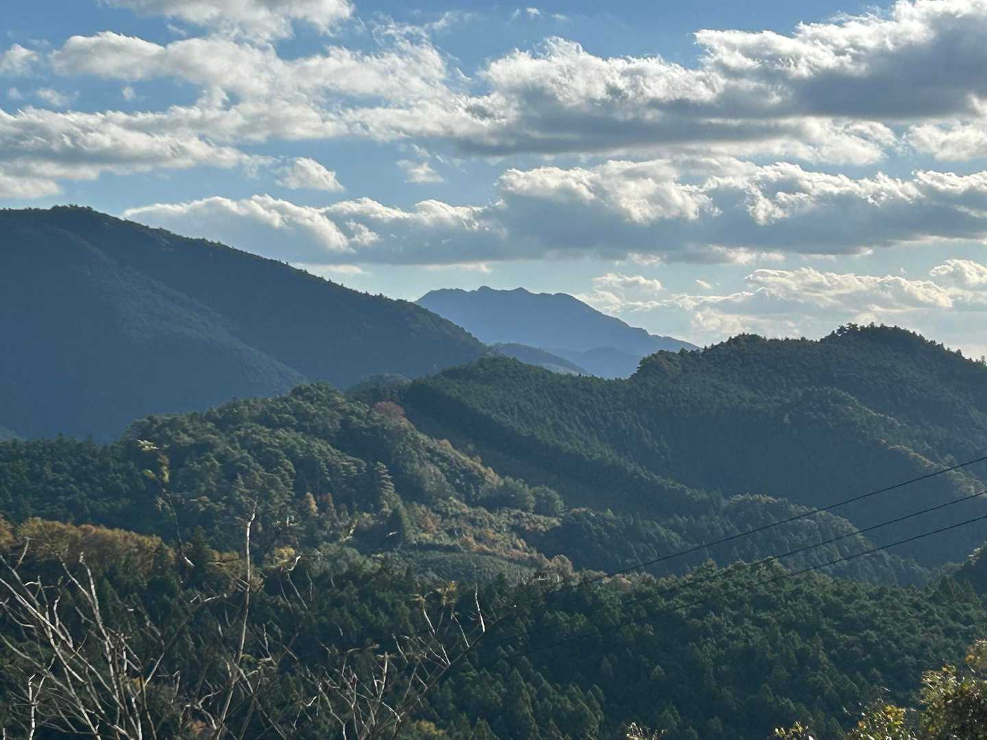 「乙女の寝顔」
半作嶺という山だそうです(894m)
どっちがおでこ？