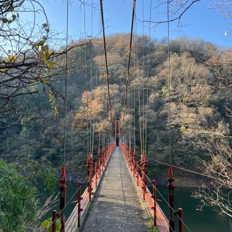 吊り橋からスタートです！