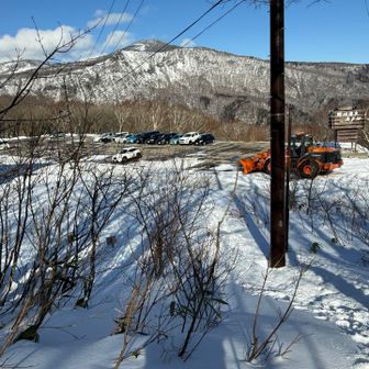ゴール。
野地温泉はもう年末営業のようで、日帰り温泉やってませんでした。