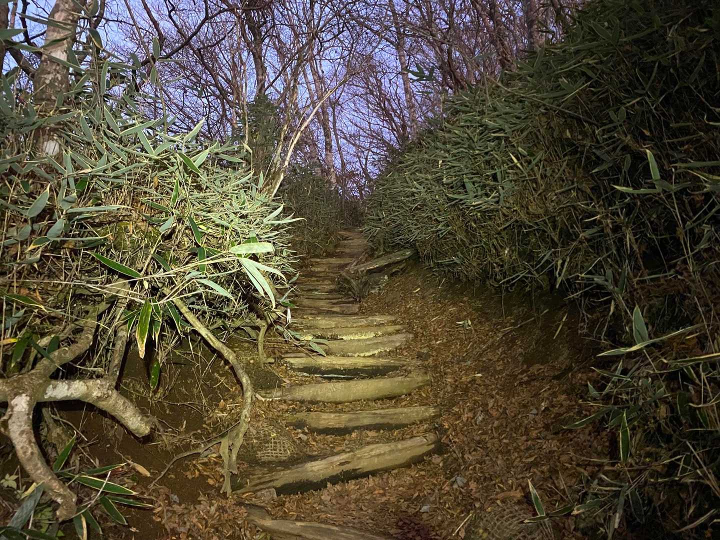 石割神社は真っ暗だったので帰りに寄ります。