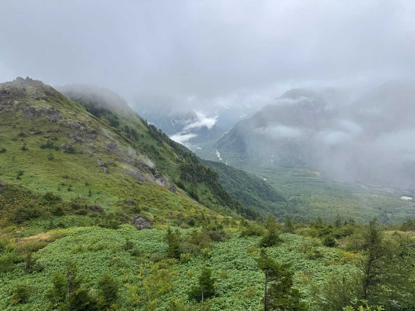 河童橋-新中尾峠-中尾峠-焼岳 往復コースの写真