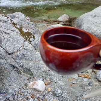 コーヒーと尾白川