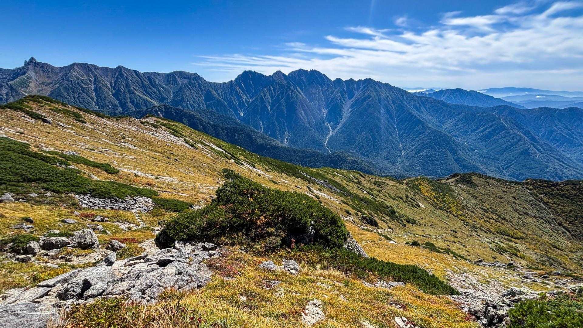 左を向くと槍穂高連峰！
