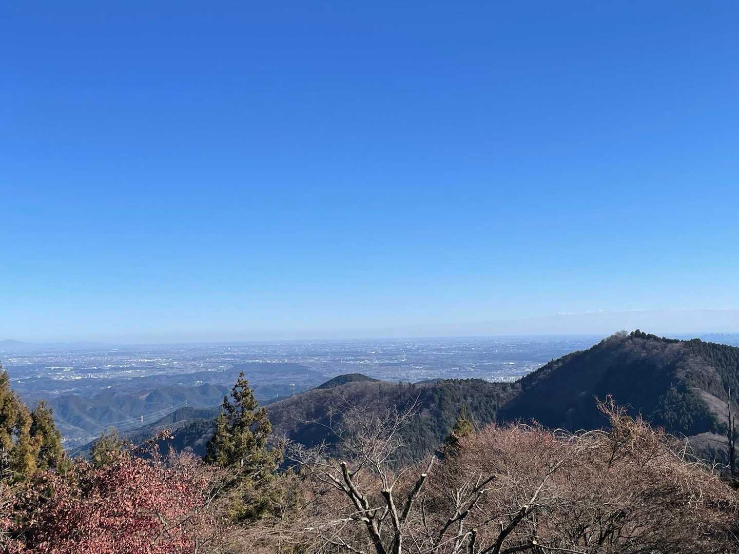 御嶽神社からの眺望も👍
右端は日の出山⛰️